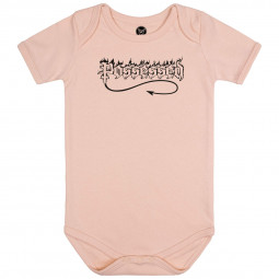 Possessed (Logo) - Baby bodysuit - pale pink - black
