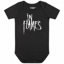 In Flames (Logo) - Baby Body - schwarz - weiß