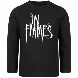 In Flames (Logo) - Kids longsleeve - black - white