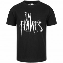 In Flames (Logo) - Kids t-shirt - black - white