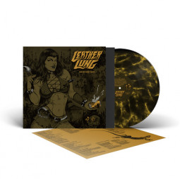 LEATHER LUNG - GRAVESIDE GRIN (BLACK/YELLOW MARBLED VINYL) - LP