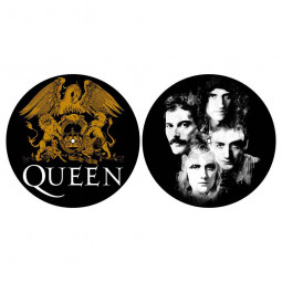 Queen Turntable Slipmat Set: Crest & Faces