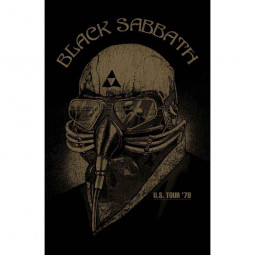 BLACK SABBATH - US TOUR '78 - TEXTILNÍ PLAKÁT