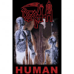 DEATH - HUMAN - TEXTILNÍ PLAKÁT