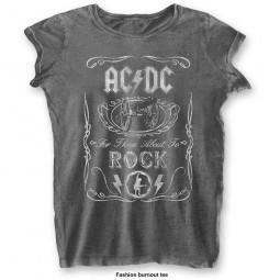 AC/DC - FOR THOSE ABOUT TO ROCK (CANNON SWIG - BURNOUT) (GIRLIE) - TRIKO