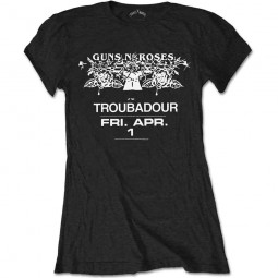GUNS N' ROSES - TROUBADOUR FLYER (GIRLIE) - TRIKO