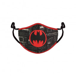 Batman Face Mask Red Logo
