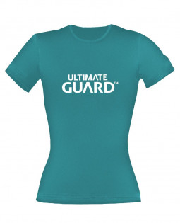 Ultimate Guard Ladies T-Shirt Wordmark Petrol Blue Size L