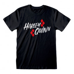 DC Batman T-Shirt Harley Quinn Bat Emblem Size S