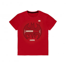 Batman T-Shirt Grid Logo Size XL