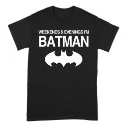 Batman T-Shirt Weekends Size L
