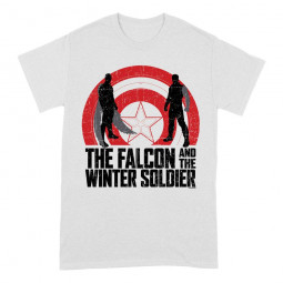 The Falcon and the Winter Soldier T-Shirt Shield Sillhouettes Size S