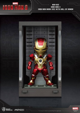 Iron Man 3 Mini Egg Attack Action Figure Hall of Armor Iron Man Mark XVII 8 cm