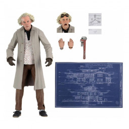 Back to the Future Action Figure Ultimate Doc Brown 18 cm