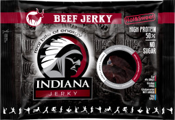 Indiana Jerky Beef Hot & Sweet 100g